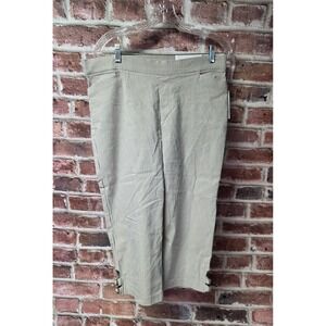 Women's SIGNATURE‎ SLIMMING CHRISTOPHER AND BANKS Striped Crop Pants Size 12